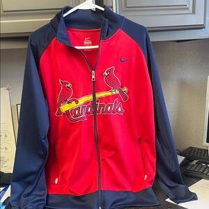Nike Red and Navy Cardinals Track Jacket